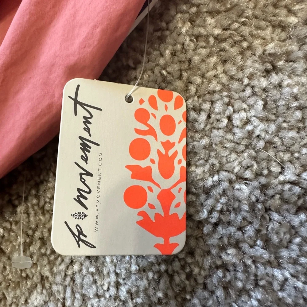 NWT free people pink and orange overalls - Picture 14 of 15